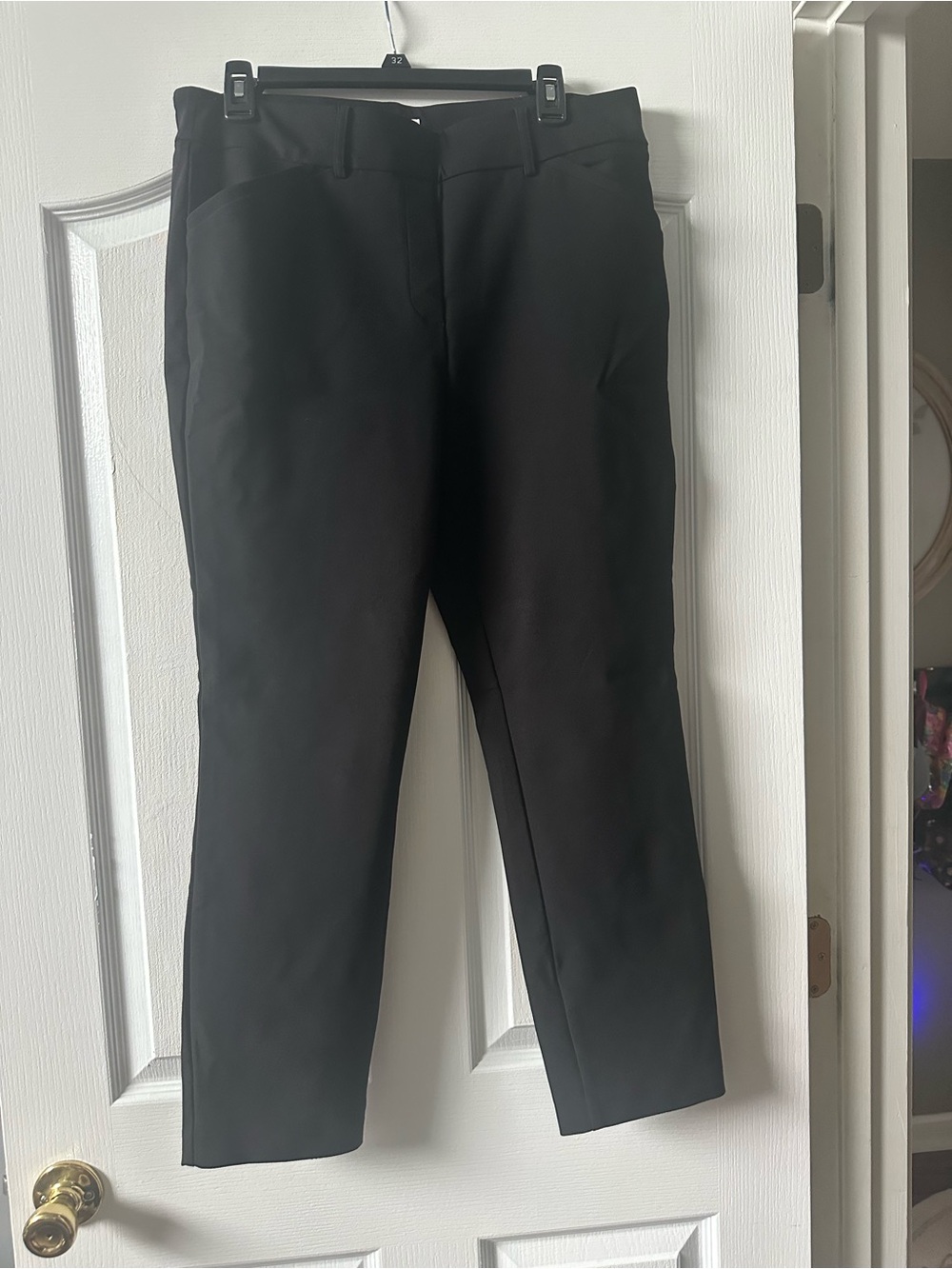Rachel Zoe Black Straight-Leg Dress Pants